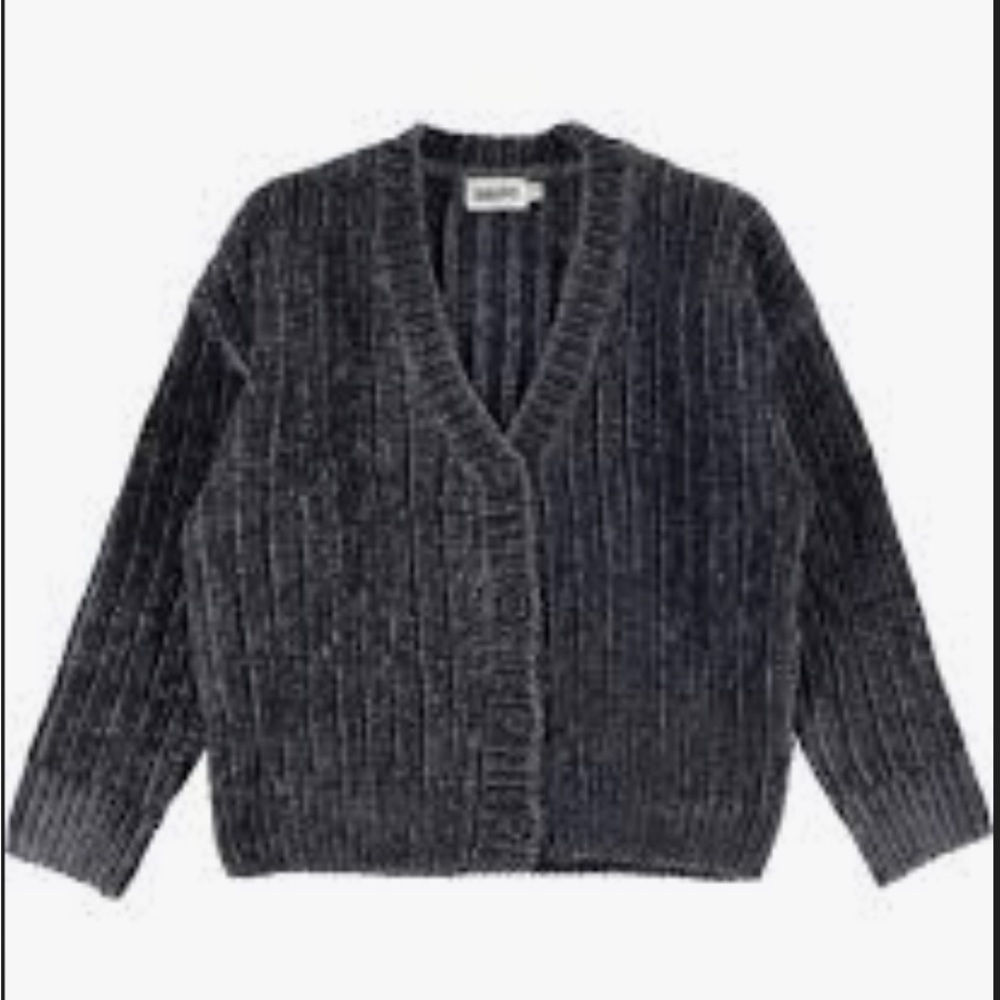 Molo Rich Purple Ribbed Kids Sweater